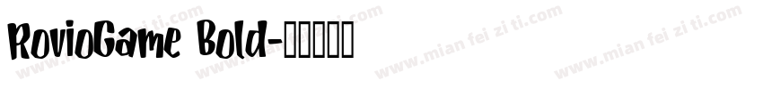 RovioGame Bold字体转换